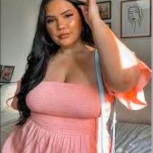 Plus size Pink Forever 21 Off The Shoulder Romper